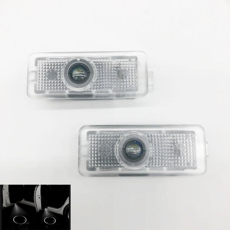 LOUEI 2pcs Door Light Logo Projector Laser Ghost Shadow Courtesy Light Compatible with Car 2013-2018 CLA 2010-2018 CLS 2010-2016 E C Coupe 2017 C43 Amg (CLS) - Image 1
